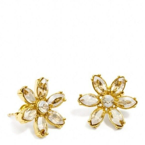 Coach Jewelry - COACH Faceted Flower Stud Earrings